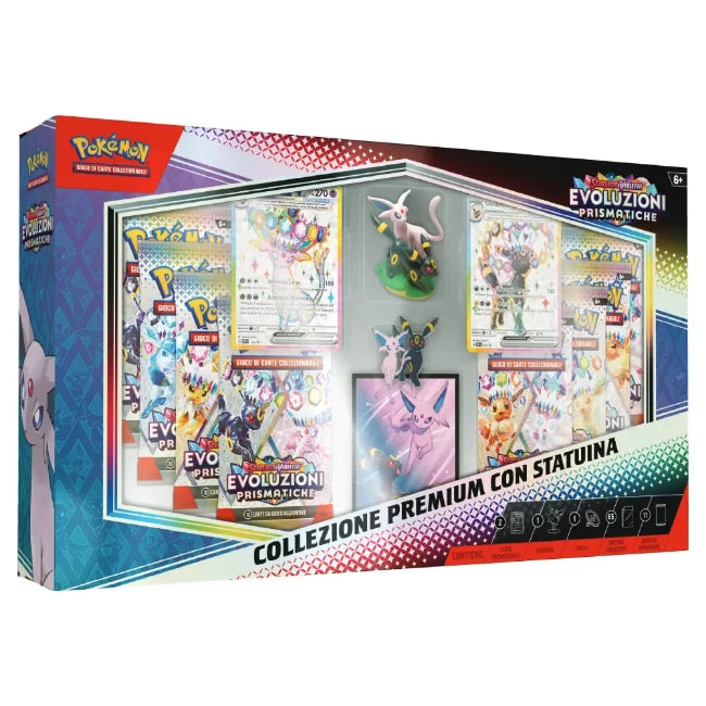 Pokémon - Collezione con statuina Evoluzioni Prismatiche ITA