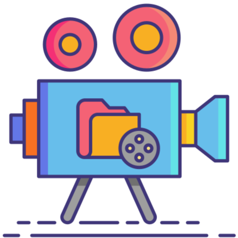 Icona video imballaggio