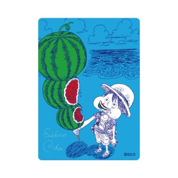 One Piece Luffy MetaKira Card con Firma di Oda JAP
