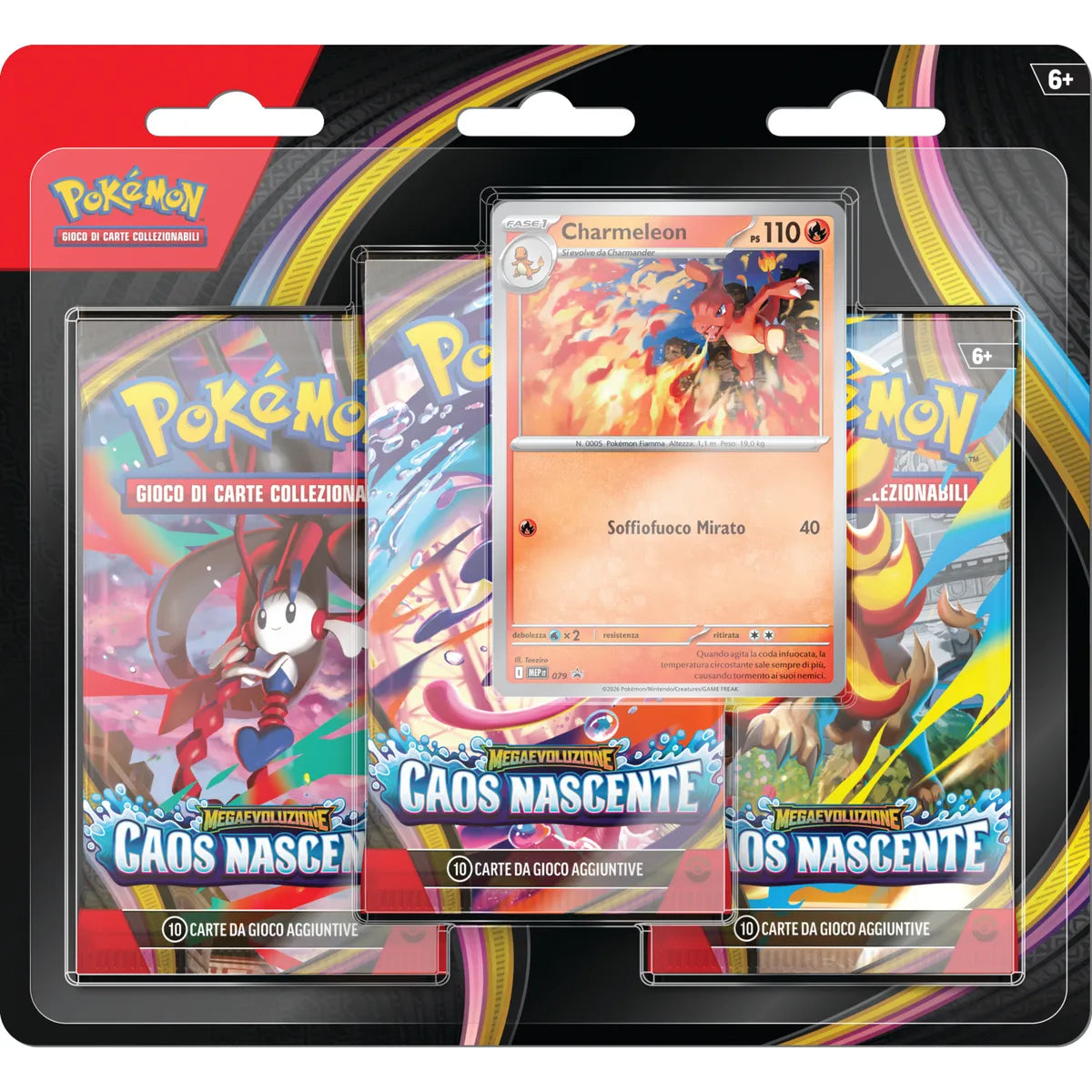 Pokémon - Caos Nascente - Blister 3 Buste ITA