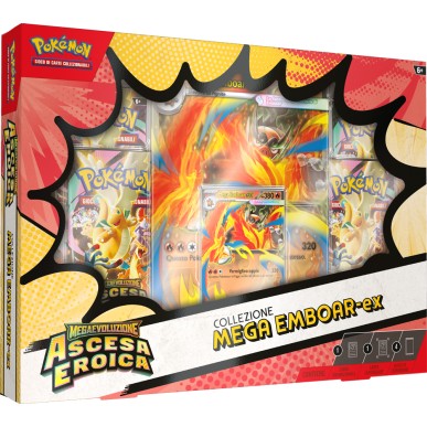 Pokémon - Ascesa Eroica - Collezione Mega Emboar Ex ITA