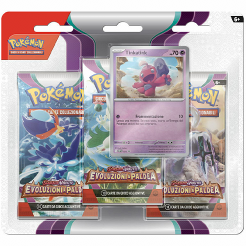 Pokémon - Evoluzioni a Paldea - Blister Tinkatink 3 buste ITA