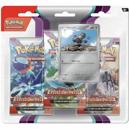 Pokémon - Evoluzioni a Paldea - Blister Varoom 3 buste ITA